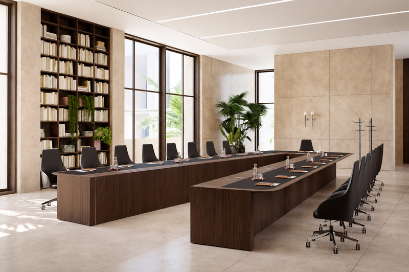 walnut conference table V
