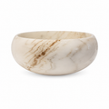 Spherical Countertop Basin "Galet" in Calacatta Oro Marble