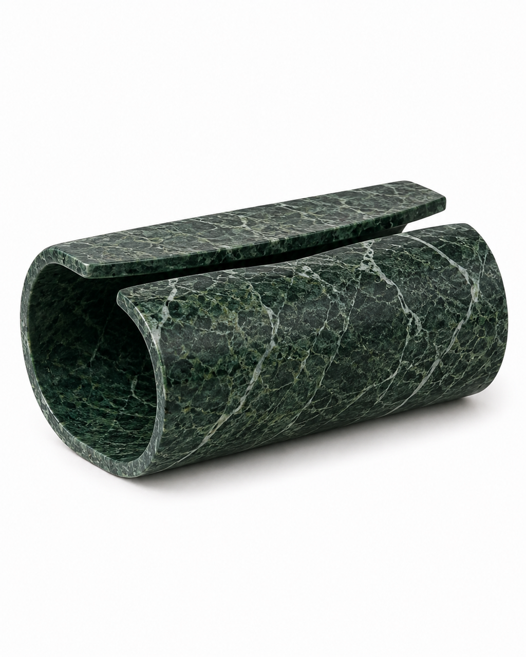 "Sediment" green forest marble Dispenser