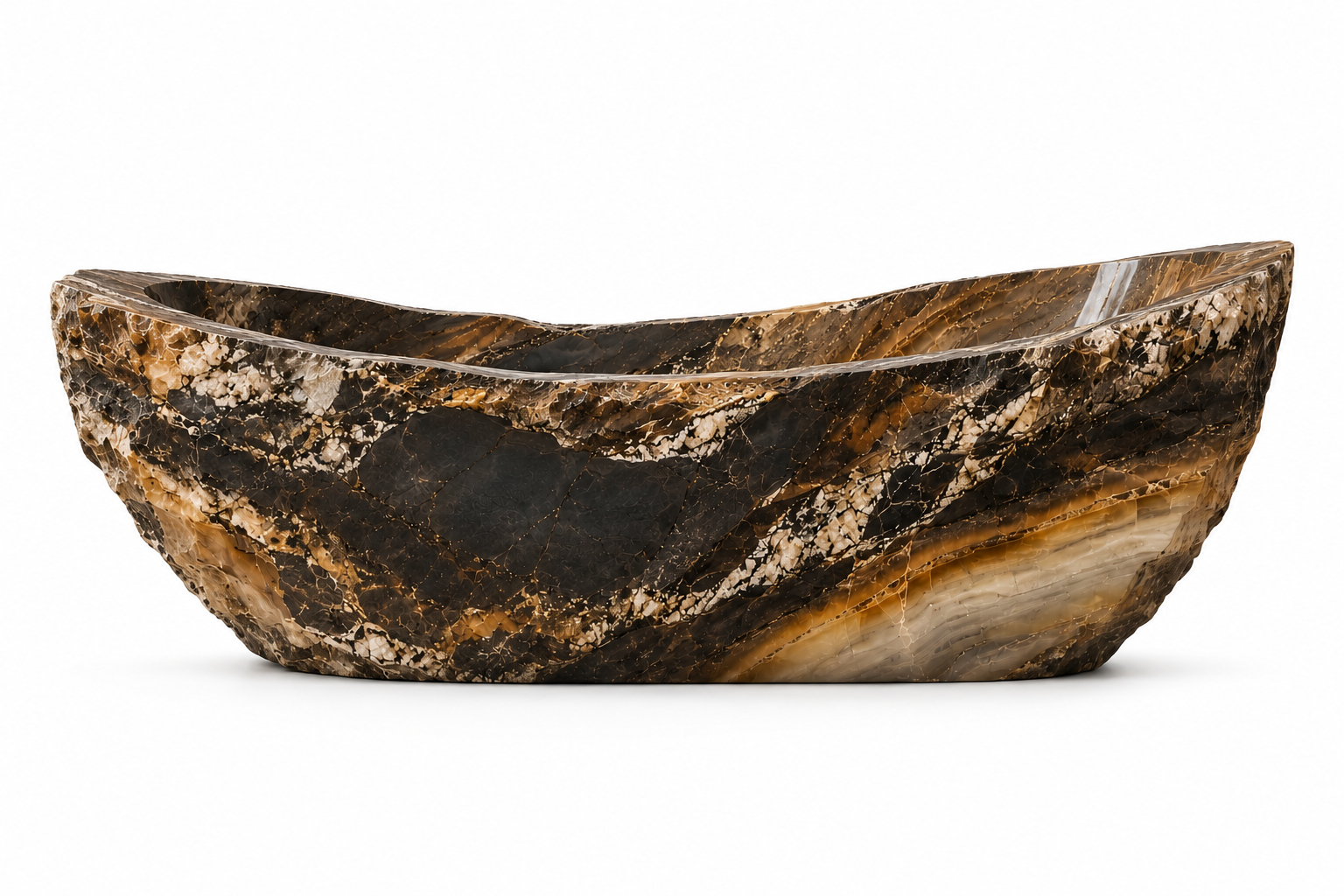 La Baignoire Monolithe "Surgurgence" en Quartzite Sauvage