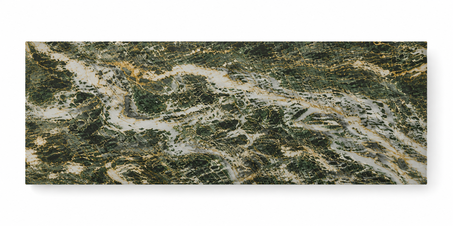 La Table de Repas Rectangulaire Cannelée "Olympe" en Marbre Verde Borgogna