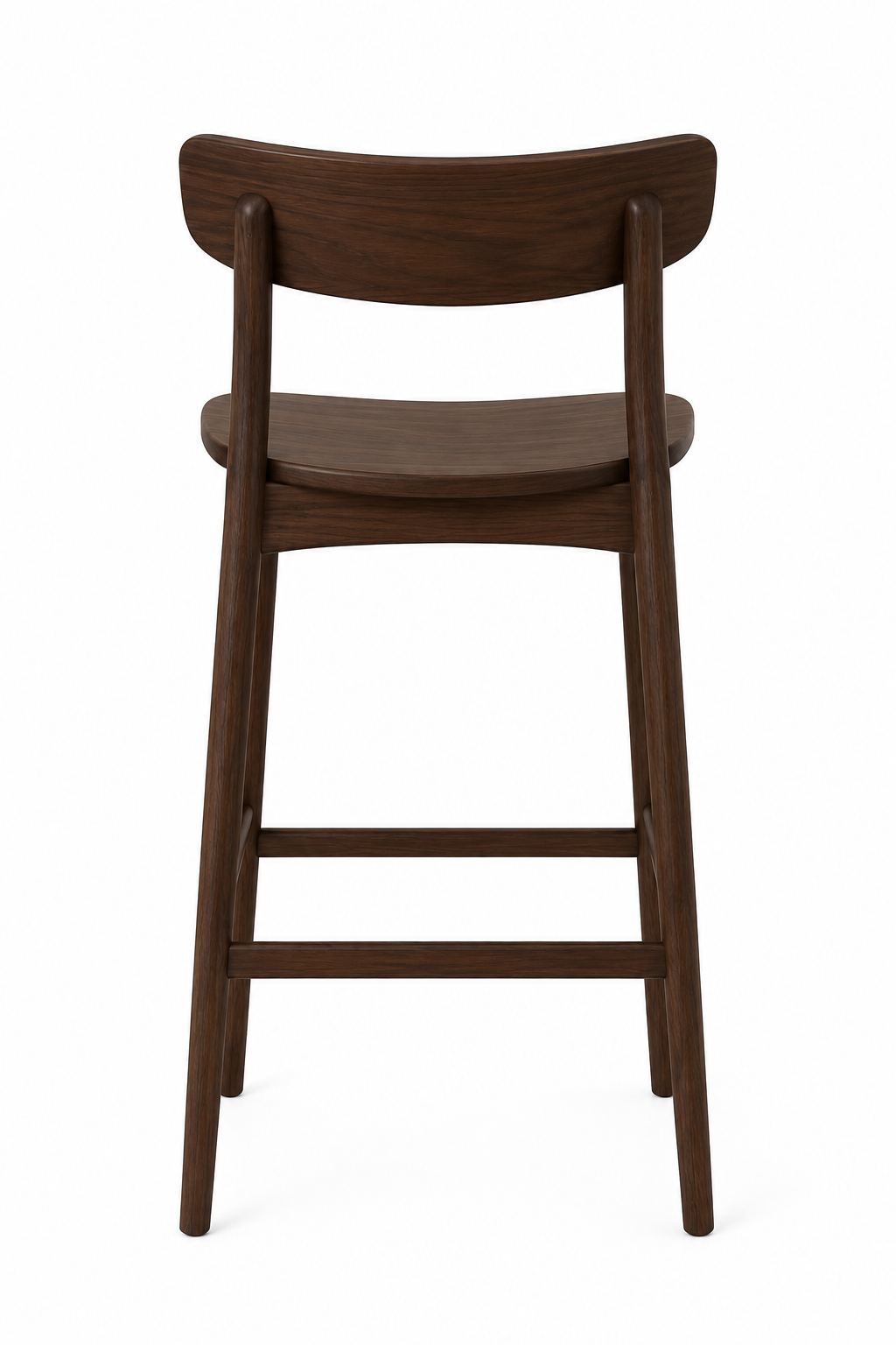 Le Tabouret de Bar "Épure" en Noyer Massif