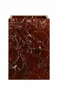 "Palazzo" Monolithic Totem Washbasin in Red Levanto Marble