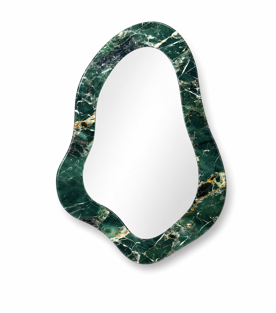 Le Miroir "Nymphe" en Jade Alpin