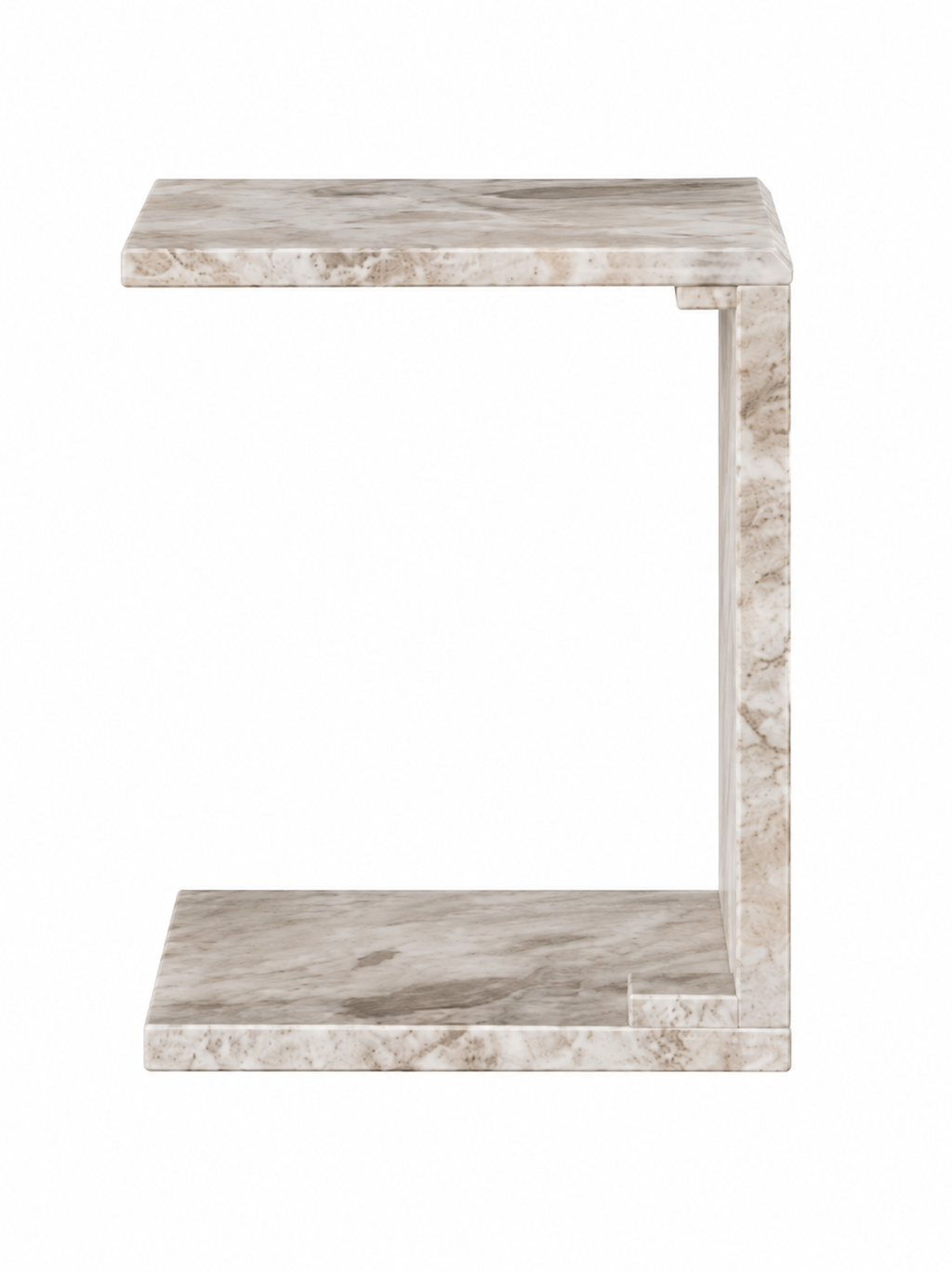 La Table d'Appoint Glissante "Horizon" en Marbre Daino Reale