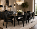 La Chaise de Repas Exécutive "Pure Onyx" en Chêne Noir et Cuir