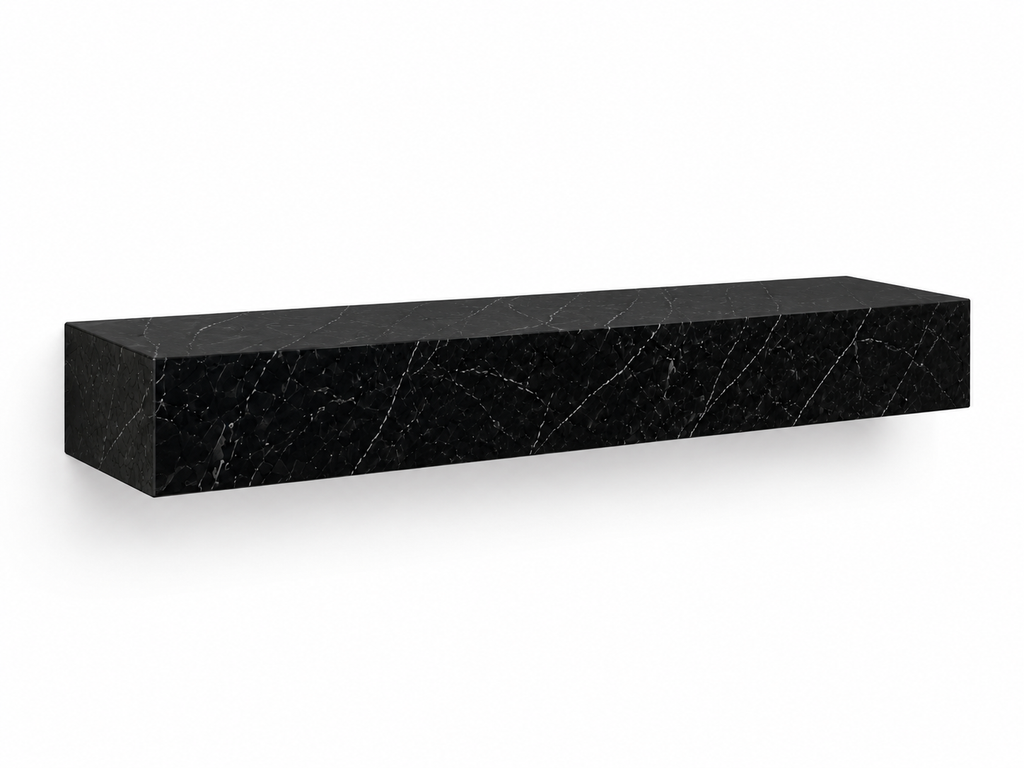 The Monolithe "Beam" Suspended Console in Black Marquina Marble