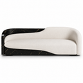The "Wave" Organic Chaise Lounge in Black Saint-Laurent Marble