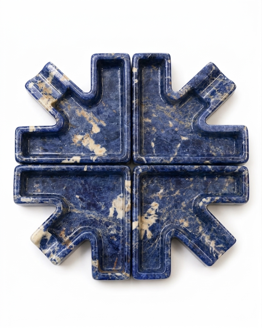 Le Cendrier "Atlas" en Sodalite Impériale