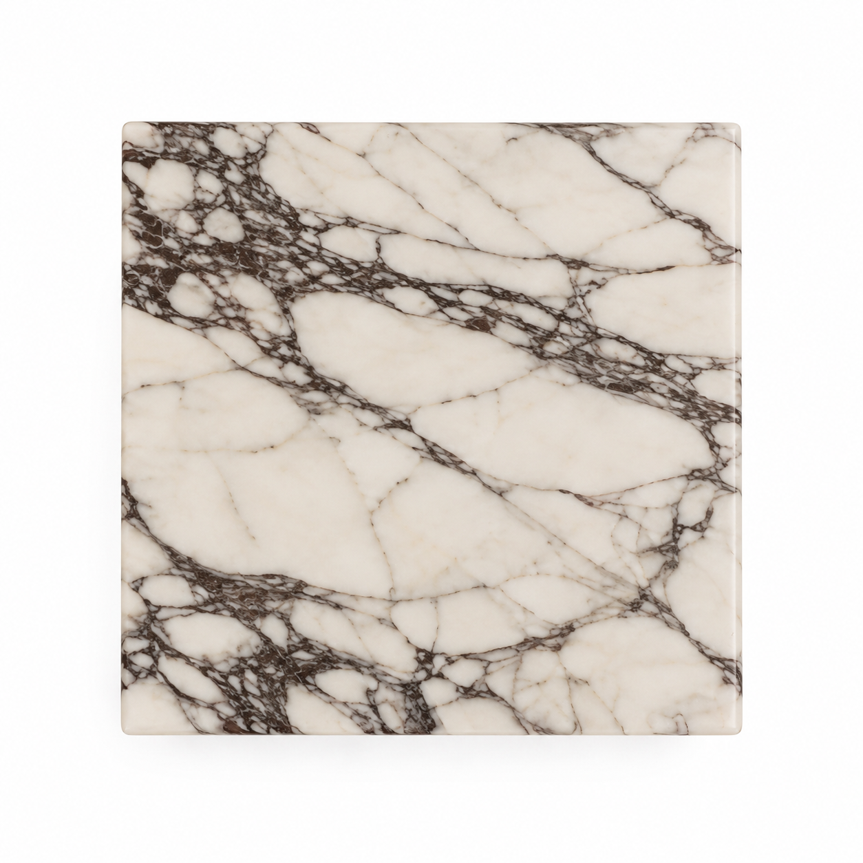 Le Cube Monolithe "Prisme" en Marbre Calacatta Viola