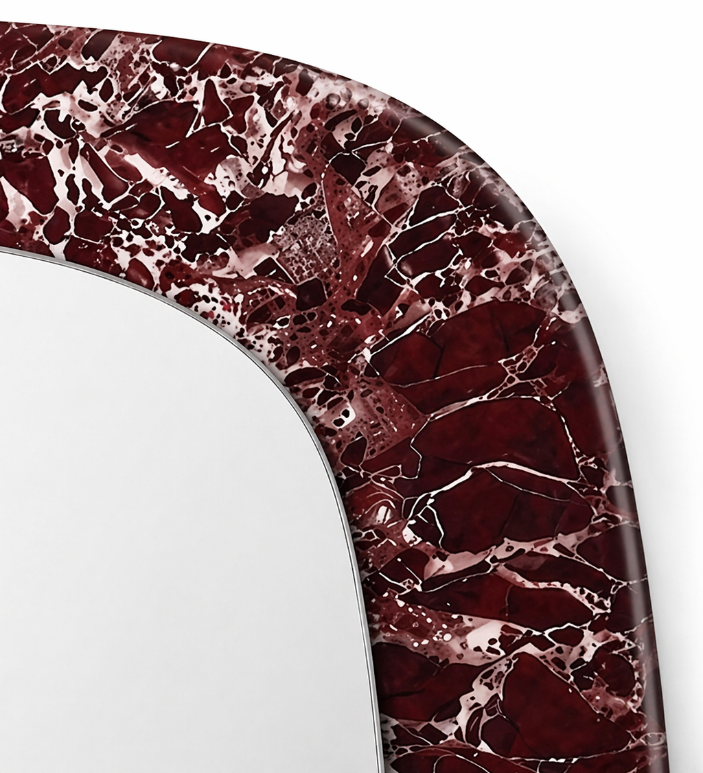 Le Miroir "Souverain" en Rosso Levanto