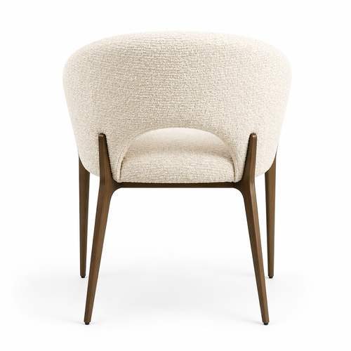 La Chaise "Aura" en Noyer et Bouclé