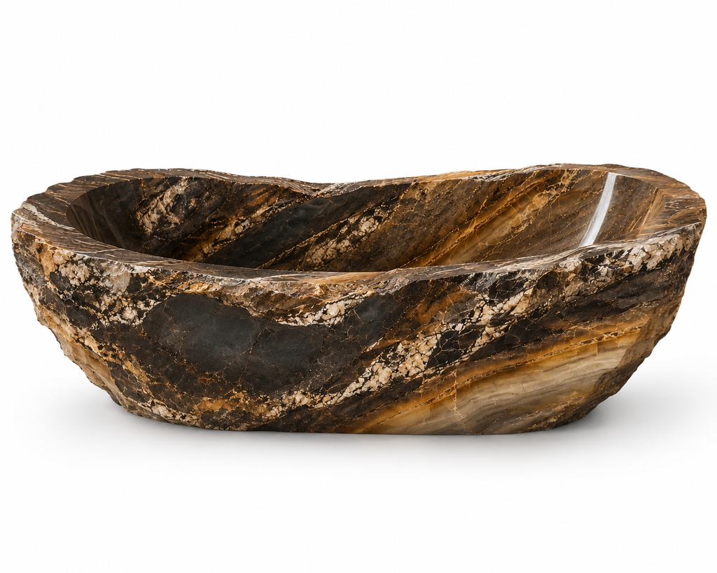 La Baignoire Monolithe "Surgurgence" en Quartzite Sauvage