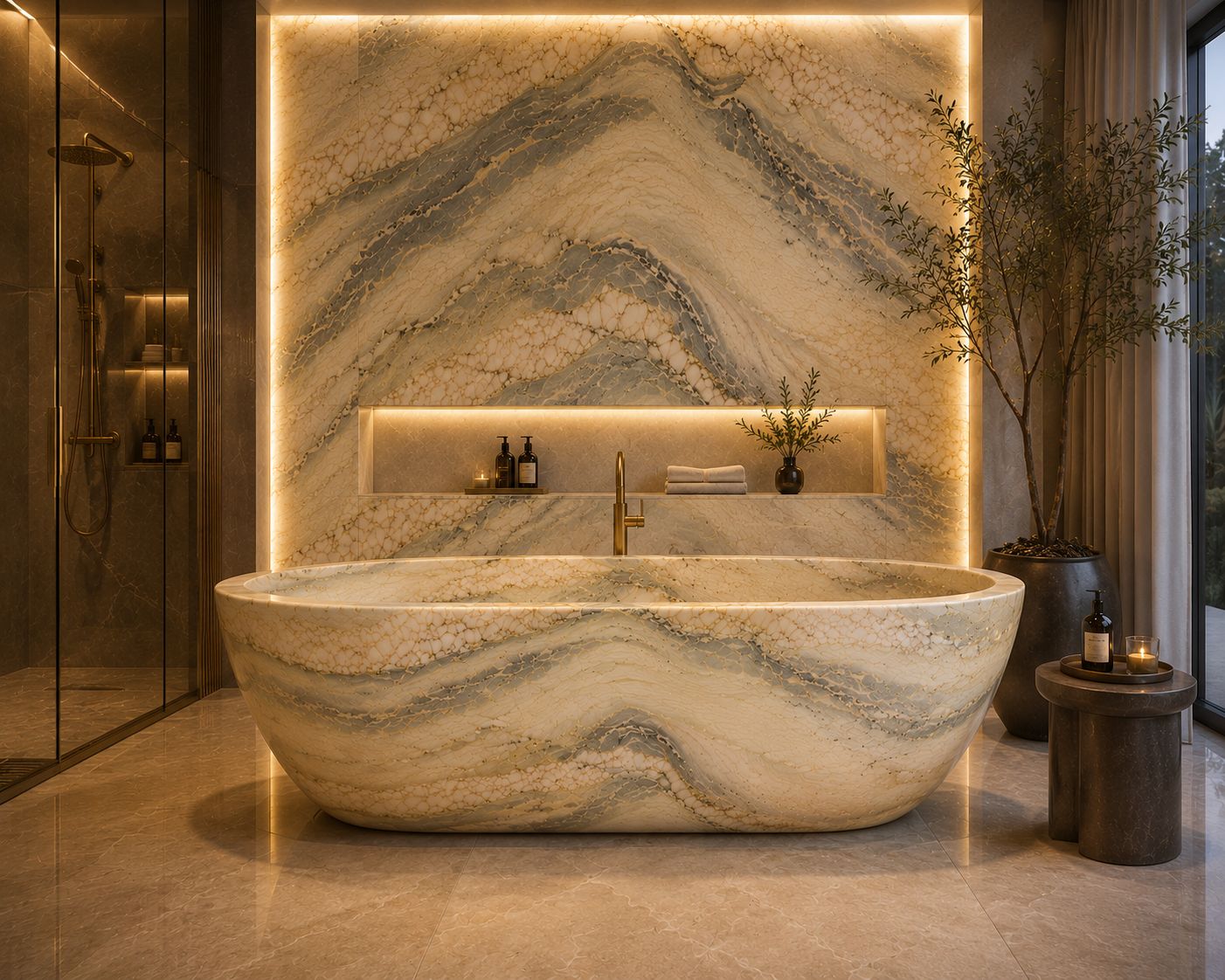 La Baignoire Ilot "Saphir Impérial"